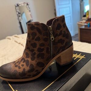 Leopard Print Ankle Boots